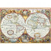 Kit Punto Croce - Panna - mappa del mondo