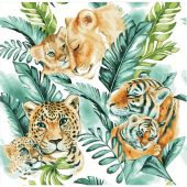 Kit di pittura per numero - Craft Buddy - Felini della giungla