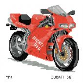 kit ricamo a punto croce - Luc Créations - Ducati 916
