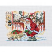 Kit Punto Croce - Permin - Babbo Natale e le sue renne