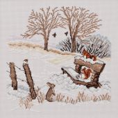 Kit Punto Croce - Permin - Scoiattoli invernali