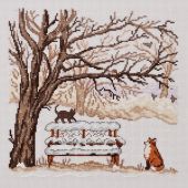 Kit Punto Croce - Permin - Volpe d'inverno