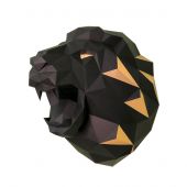 Puzzle 3D - Wizardi - Testa di leone nera e oro