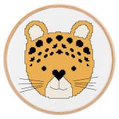 kit ricamo a punto croce - Princesse - piccolo leopardo