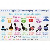 kit ricamo a punto croce - Princesse - Semainier colors cats" versione francese