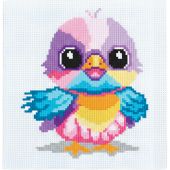 kit ricamo a punto croce - Princesse - Uccello multicolore