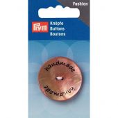 Bottoni a 2 fori - Prym - Bottone beige Handmade - 34 mm