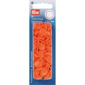 Bottoni a pressione - Prym - 30 bottoni pressioni a ribadire arancione - 12.4 mm