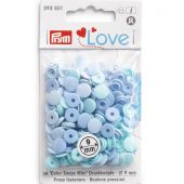 Bottoni a pressione - Prym - 36 bottoni tondi blu - 9 mm