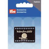 Decoro - Prym - Etichetta fatta a mano - nero 4 x 3 cm