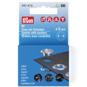 Occhielli e rivetti - Prym - 80 occhielli con rondelle - 5 mm