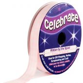 Nastro di Vichy in bobina - Celebrate - Gingham rosa chiaro - 9 mm x 5 m