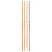 ferri a doppia punta - Prym - Set di 5 aghi a doppia punta di bambù per lavorare a maglia - 15 cm