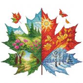 Foglio di punto croce - Les petites croix de Lucie - Sogni di volpe