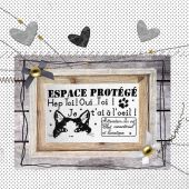 Foglio di punto croce - Isabelle Haccourt Vautier - Un giorno così bello - con matassine MOULINE DMC