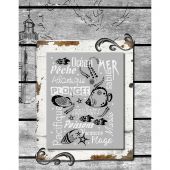 Foglio di punto croce - Isabelle Haccourt Vautier - Un giorno così bello - con matassine MOULINE DMC