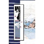 Foglio di punto croce - Isabelle Haccourt Vautier - Un giorno così bello - con matassine MOULINE DMC