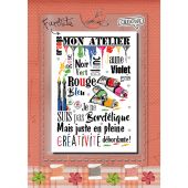 Foglio di punto croce - Isabelle Haccourt Vautier - Un giorno così bello - con matassine MOULINE DMC