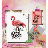 Foglio di punto croce - Isabelle Haccourt Vautier - Un giorno così bello - con matassine MOULINE DMC