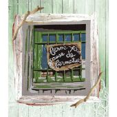 Foglio di punto croce - Isabelle Haccourt Vautier - Un giorno così bello - con matassine MOULINE DMC