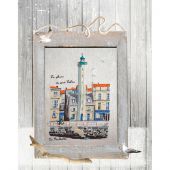 Foglio di punto croce - Isabelle Haccourt Vautier - Un giorno così bello - con matassine MOULINE DMC