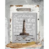 Foglio di punto croce - Isabelle Haccourt Vautier - Un giorno così bello - con matassine MOULINE DMC