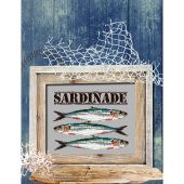 Foglio di punto croce - Isabelle Haccourt Vautier - Un giorno così bello - con matassine MOULINE DMC