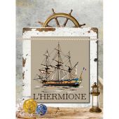 Foglio di punto croce - Isabelle Haccourt Vautier - Un giorno così bello - con matassine MOULINE DMC