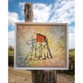 Foglio di punto croce - Isabelle Haccourt Vautier - Un giorno così bello - con matassine MOULINE DMC