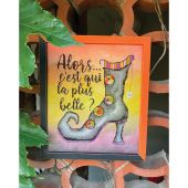 Foglio di punto croce - Isabelle Haccourt Vautier - Un giorno così bello - con matassine MOULINE DMC