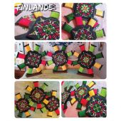 Foglio di punto croce - Isabelle Haccourt Vautier - Un giorno così bello - con matassine MOULINE DMC