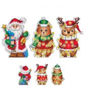 Kit di ornamenti da ricamare - MP Studia - Set di ornamenti natalizi