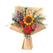 Puzzle in legno 3D - ROWOOD - Mazzo di fiori