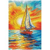 kit ricamo a punto croce - RTO - Navigare sotto il sole