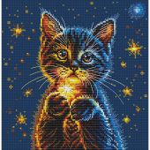 kit ricamo a punto croce - RTO - Le stelle segrete del gattino