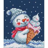 kit ricamo a punto croce - RTO - Dolcetto innevato