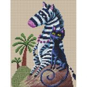 kit ricamo a punto croce - RTO - Bianco e nero