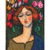 kit ricamo a punto croce - RTO - Ritratto di donna 1