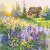 kit ricamo a punto croce - RTO - Serata lillà