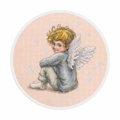 kit ricamo a punto croce - RTO - Cuscino da ricamare angelo