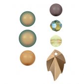 Perline e paillettes - Rowan - Pacco di 14 perle Swaroski - Silver Selection