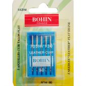 Aghi per macchine da cucire - Bohin - 5 aghi in pelle