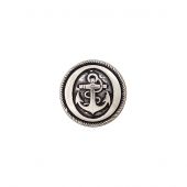 Bottoni di coda - Union Knopf by Prym - Set di 3 bottoni in metallo - 14 mm argento antico