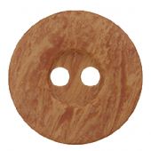 Bottoni a 2 fori - Union Knopf by Prym - Set di 2 bottoni in poliestere - 23 mm marrone medio