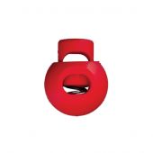 punte - Union Knopf by Prym - Set di 2 tappi a 1 foro per cordoncino - 20 mm rosso