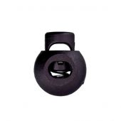 punte - Union Knopf by Prym - Set di 2 tappi a 1 foro per cordoncino - 20 mm nero