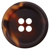 Bottoni a 4 fori - Union Knopf by Prym - Set di 3 bottoni in poliestere - 18 mm marrone scuro