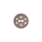 Bottoni a 2 fori - Union Knopf by Prym - Set di 3 bottoni - stelle bianche e grigie da 12 mm