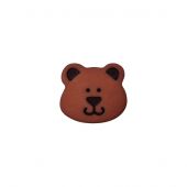 Bottoni di coda - Union Knopf by Prym - Set di 3 bottoni - 15 mm orso / marrone scuro