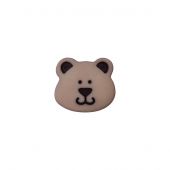 Bottoni di coda - Union Knopf by Prym - Set di 3 bottoni - 15 mm orso / grigio medio